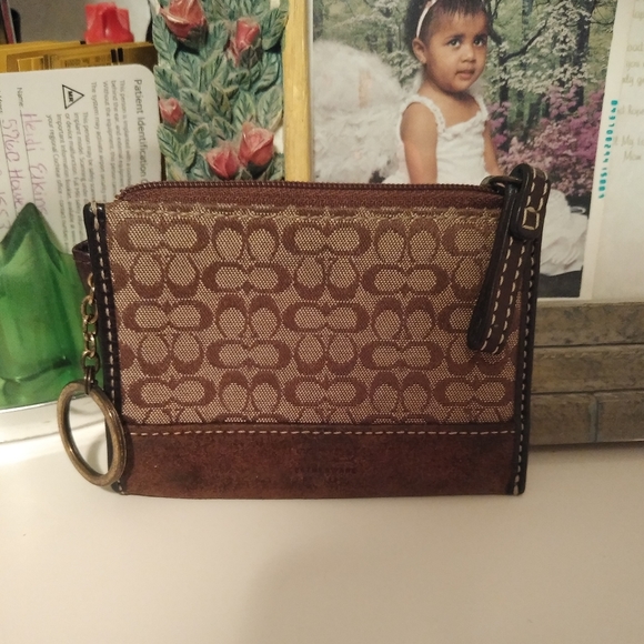 Coach Handbags - Authentic Coach CC Brown Wallet Change Purse